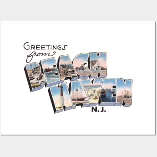 Greetings from Beach Haven, New Jersey Posters and Art